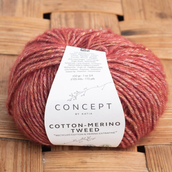 Concept by Katia Cotton-Merino Tweed punainen
